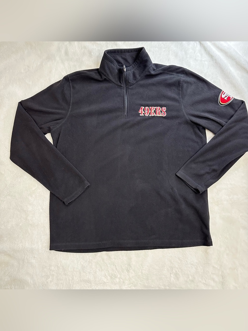 NFL x Darius Rucker San Francisco 49ers Black Quarter Zip Fleece - Large
